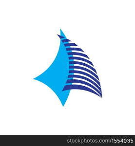 sailing logo vector icon concept illustration design template