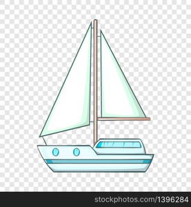 Sailing ship icon. Cartoon illustration of sailing ship vector icon for web. Sailing ship icon, cartoon style