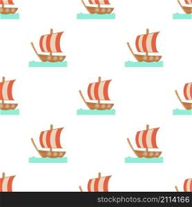 Sailing ship pattern seamless background texture repeat wallpaper geometric vector. Sailing ship pattern seamless vector