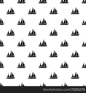 Sailing ship pattern vector seamless repeating for any web design. Sailing ship pattern vector seamless