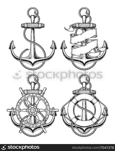 sailor nautical logo template. sailor nautical logo template vector