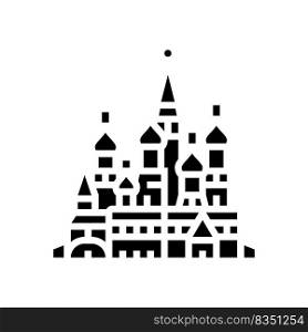saint basil cathedral glyph icon vector. saint basil cathedral sign. isolated symbol illustration. saint basil cathedral glyph icon vector illustration