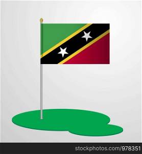Saint Kitts and Nevis Flag Pole