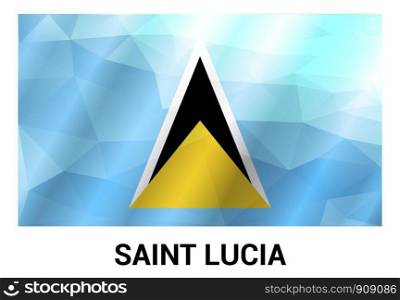 Saint Lucia flags design vector