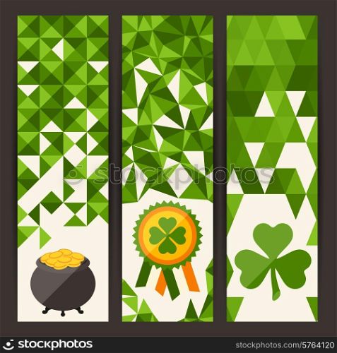 Saint Patrick&#39;s Day vertical banners.
