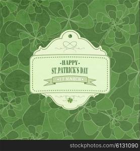 Saint Patrick&rsquo;s Seamless Pattern With Clovers