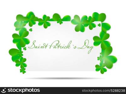 Saint Patrick`s day background vector illustration