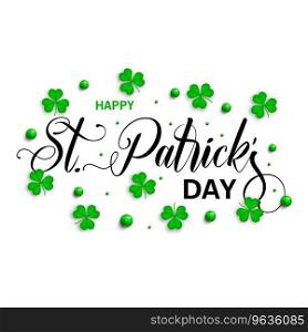 Saint patricks day typographical background Vector Image