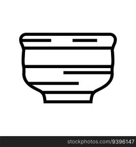 sake cup japanese food line icon vector. sake cup japanese food sign. isolated contour symbol black illustration. sake cup japanese food line icon vector illustration