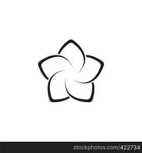 sakura flower icon logo vector template