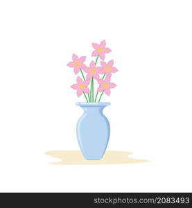 sakura flowers in vase icon vector element design template web
