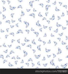Sakura. For fabric, baby clothes, background, textile, wrapping paper and other decoration. Repeating editable vector pattern. EPS 10. For fabric, baby clothes, background, textile, wrapping paper and other decoration. Vector seamless pattern EPS 10