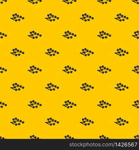 Sakura pattern seamless vector repeat geometric yellow for any design. Sakura pattern vector