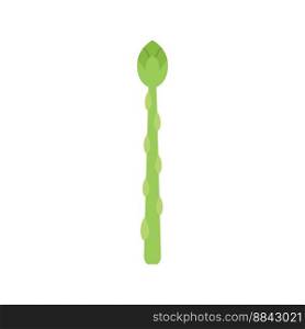 Salad asparagus icon flat vector. Plant bunch. Farm cooking isolated. Salad asparagus icon flat vector. Plant bunch
