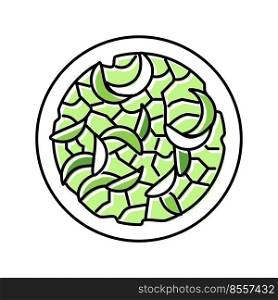 salad cabbage dish color icon vector. salad cabbage dish sign. isolated symbol illustration. salad cabbage dish color icon vector illustration