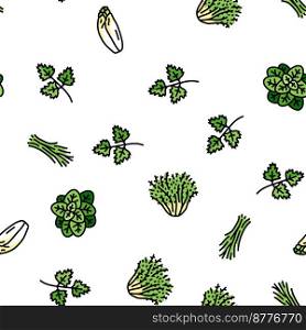 salad food healthy green fresh vector seamless pattern thin line illustration. salad food healthy green fresh vector seamless pattern