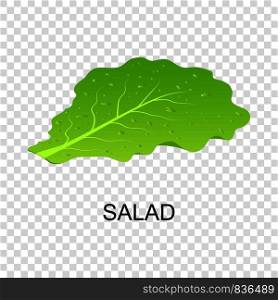 Salad icon. Isometric of salad vector icon for on transparent background. Salad icon, isometric style