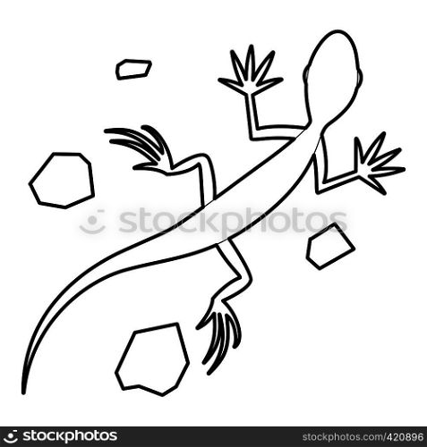 Salamander icon. Outline illustration of salamander vector icon for web. Salamander icon, outline style