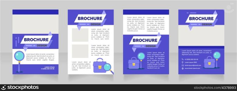 Salary negotiation tips blank brochure design. Template set with copy space for text. Premade corporate reports collection. Editable 4 paper pages. Raleway Black, Regular, Light fonts used. Salary negotiation tips blank brochure design
