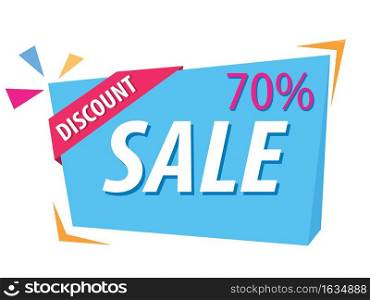 sale 70% discount banner