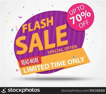 Sale and discounts cut prices design for banner or poster 