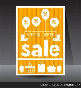Sale and shopping flyer advertising poster design. Sale and shopping flyer advertising poster design.