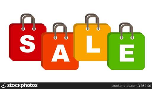 Sale Bag Concept of Discount. Vector Illustration EPS10. Sale Bag Concept of Discount. Vector Illustration