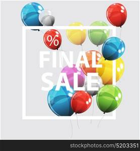 Sale Balloon Concept of Discount. Special Offer Template .Vector Illustration EPS10. Sale Balloon Concept of Discount. Special Offer Template .Vector