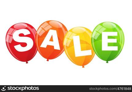 Sale Balloon Concept of Discount. Vector Illustration EPS10. Sale Balloon Concept of Discount. Vector Illustration
