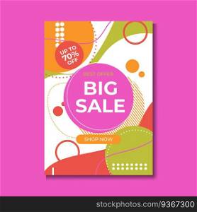 Sale banner template design, Big sale special up to 80% off. Super Sale, end of season special offer banner. vector illustration.