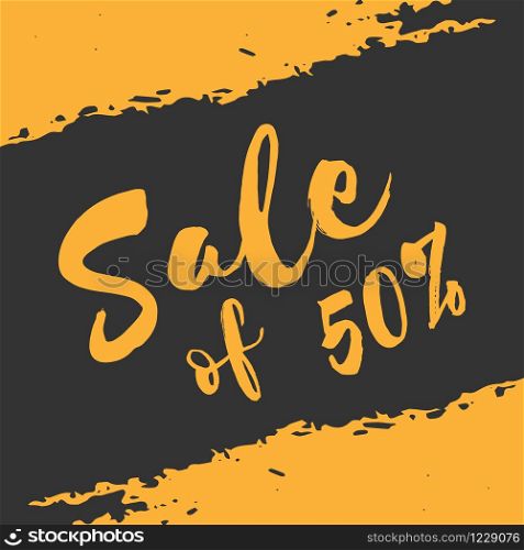 sale banner template design for promotion hand drawn painted scratched vector Illustrations template of Grunge abstract background brush texture for promotion.