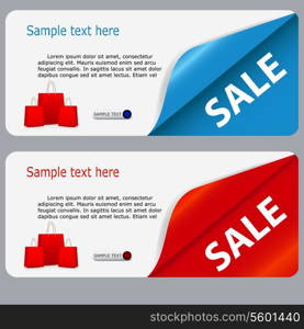 Sale banner with place for your text. vector illustration