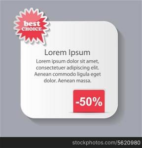 Sale banner with place for your text. vector illustration