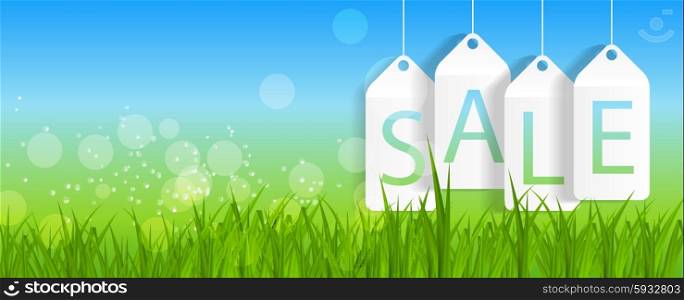 Sale Banner with Place for Your Text. Vector Illustration. EPS10