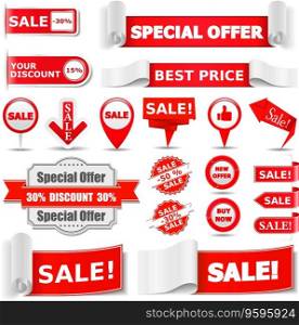 Sale banners vector image