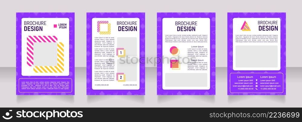 Sale blank brochure design. Template set with copy space for text. Premade corporate reports collection. Editable 4 paper pages. Bahnschrift SemiLight, Bold SemiCondensed, Arial Regular fonts used. Sale blank brochure design