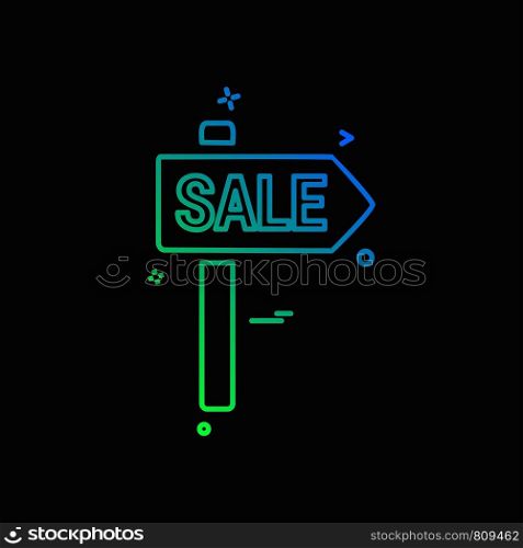 Sale board icon design vector