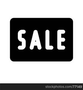 sale button, icon on isolated background