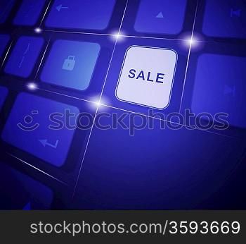Sale button on a keyboard
