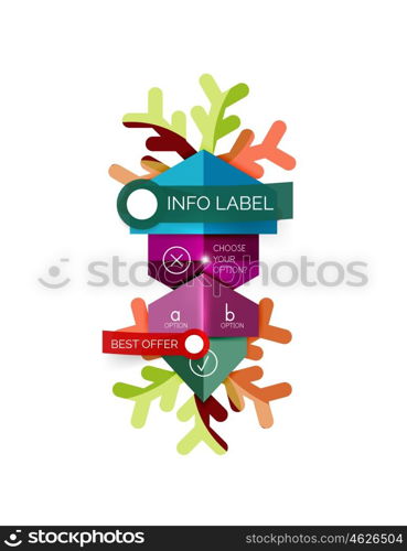 Sale Christmas tags and stickers. Sale Christmas tags and stickers. Vector New Year greeting card element