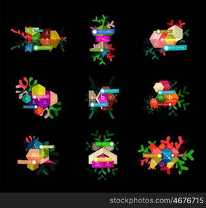 Sale Christmas tags and stickers. Sale Christmas tags and stickers. Vector New Year greeting card element