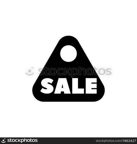 Sale Discount. Flat Vector Icon. Simple black symbol on white background. Sale Discount Flat Vector Icon