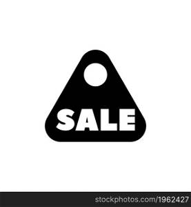 Sale Discount. Flat Vector Icon. Simple black symbol on white background. Sale Discount Flat Vector Icon
