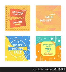 Sale label brochure discount price and hot deal with best offer you can use for marketing. vector illustratiom