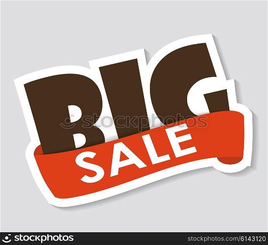 Sale Label. Vector Illustration. Isolated on White Backgroun