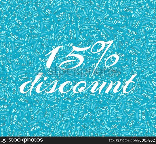 Sale labels background, end-of-season sale, discount tags percent text. Best discounts background with percent discount pattern. Sale background. Sale banner. Percent with numbers 15