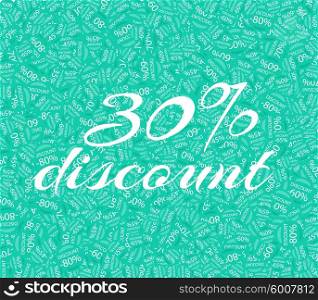 Sale labels background, end-of-season sale, discount tags percent text. Best discounts background with percent discount pattern. Sale background. Sale banner. Percent with numbers 30