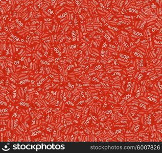 Sale labels background, end-of-season sale, discount tags percent text. Best discounts background with percent discount pattern. Red sale background. Sale banner. Percent with numbers