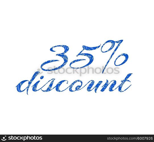 Sale labels background, end-of-season sale, discount tags percent text. Best discounts background with percent discount pattern. Sale background. Sale banner. Percent with numbers 35