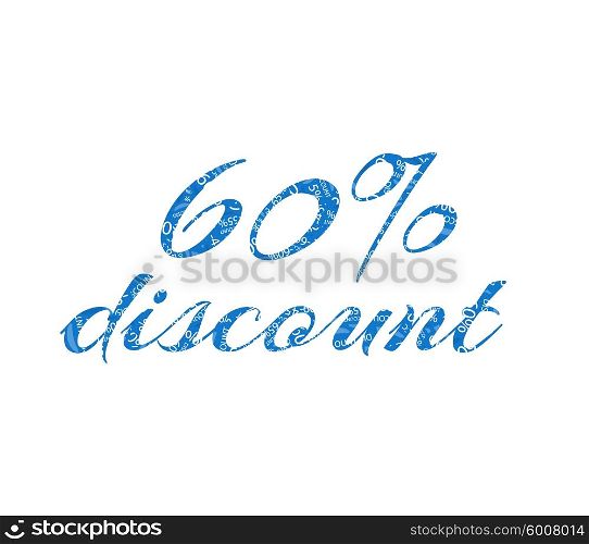 Sale labels background, end-of-season sale, discount tags percent text. Best discounts background with percent discount pattern. Sale background. Sale banner. Percent with numbers 60